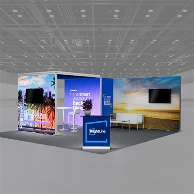 20ft BrightLine Island Light Box Display - Kit 2