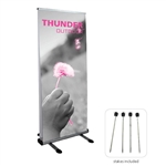 Thunder 33.5" Outdoor Retractable Banner Stand